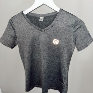 Gray athletic top